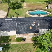 R-Panel Metal Roofing Install Before Photo - Lonestar Roofing R-Panel Metal Roofing Install After Photo - Lonestar Roofing