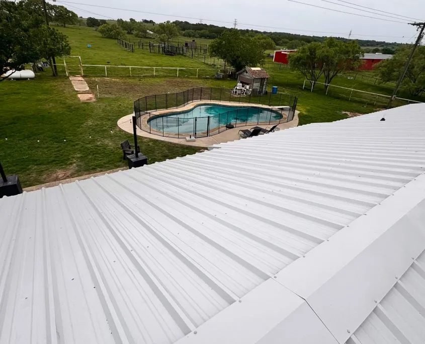 R-Panel Metal Roofing Install After Photo - Lonestar Roofing R-Panel Metal Roofing Install After Photo - Lonestar Roofing